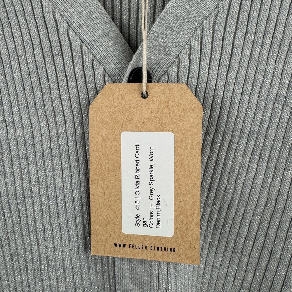 NWT Feller Women‎ Olivia Ribbed Cardigan Size XS/S - Picture 4 of 5